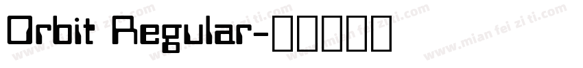 Orbit Regular字体转换